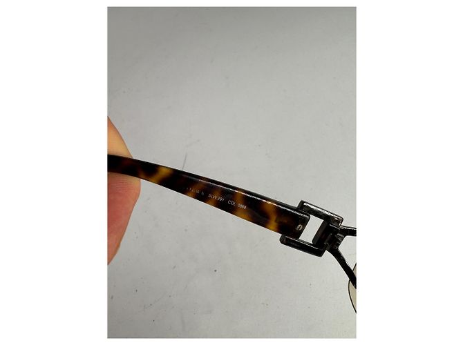 Vintage Loewe Madrid übergroße rahmenlose Brille Braun - Ansicht 7