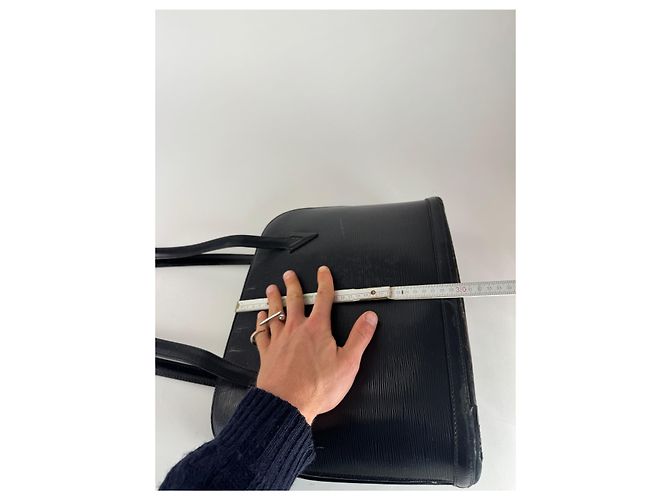 Vintage Louis Vuitton ALMA PM EPI Leder Tasche Schwarz - Ansicht 12
