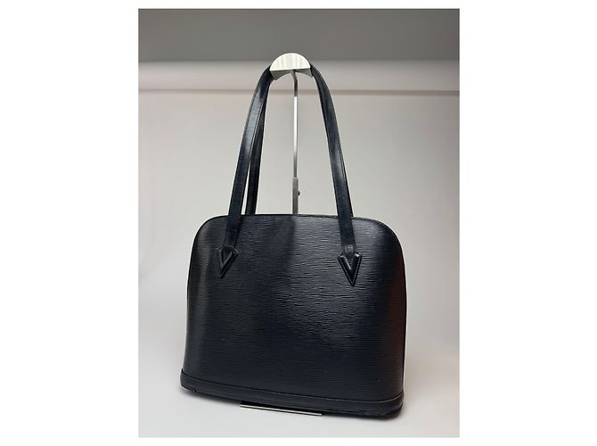 Vintage Louis Vuitton ALMA PM EPI Leder Tasche Schwarz - Ansicht 6