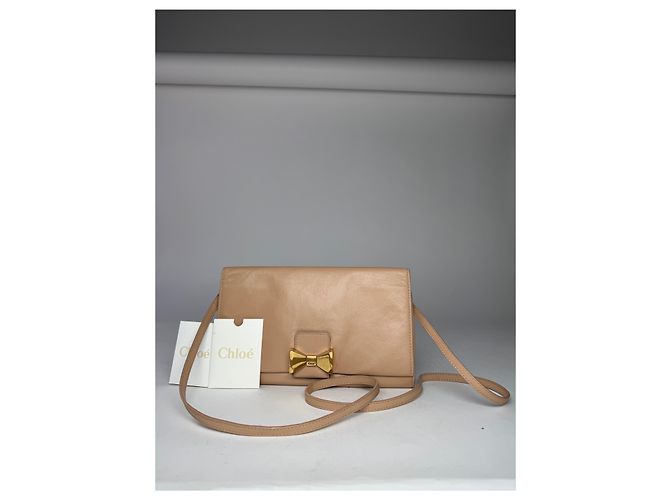 Paddington Chloé Vintage Chloe Leder Schultertasche Rose Beige - Ansicht 12
