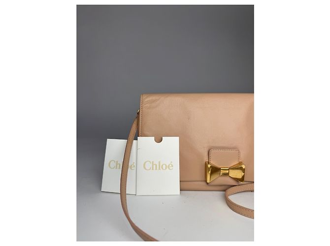 Paddington Chloé Vintage Chloe Leder Schultertasche Rose Beige - Ansicht 3