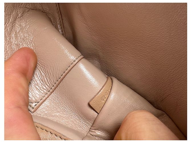 Paddington Chloé Vintage Chloe Leder Schultertasche Rose Beige - Ansicht 6
