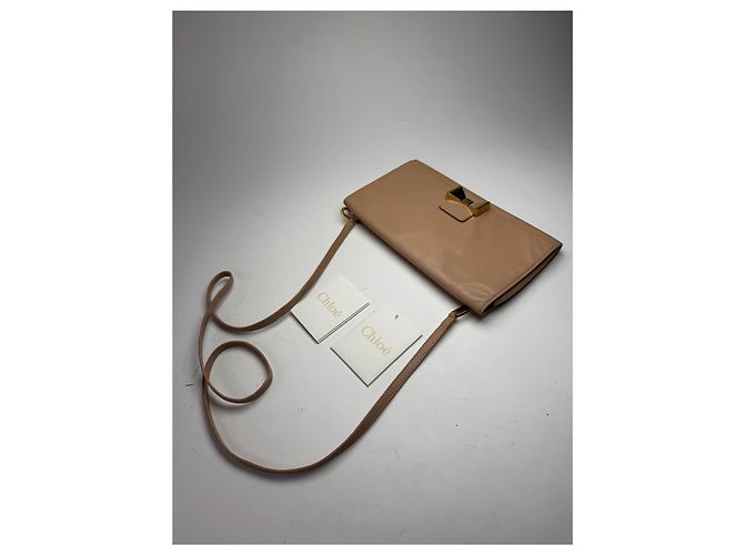 Paddington Chloé Vintage Chloe Leder Schultertasche Rose Beige - Ansicht 9