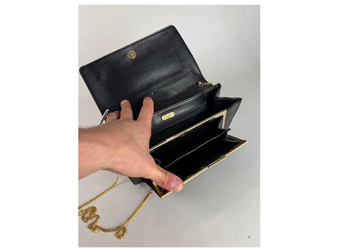 Vintage Givenchy 4G Leder Tasche Schwarz Braun - Ansicht 4