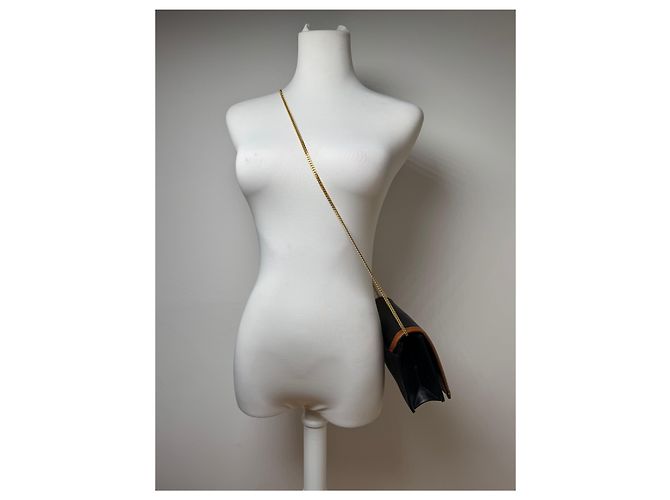 Vintage Givenchy 4G Leder Tasche Schwarz Braun - Ansicht 9