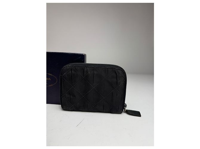 Vintage Prada Canvas Wallet Black - view 10