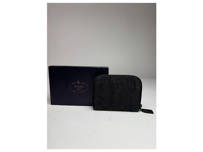 Vintage Prada Canvas Wallet Black - view 2