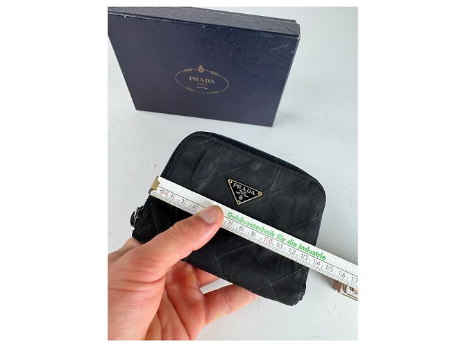 Vintage Prada Canvas Wallet Black - view 4
