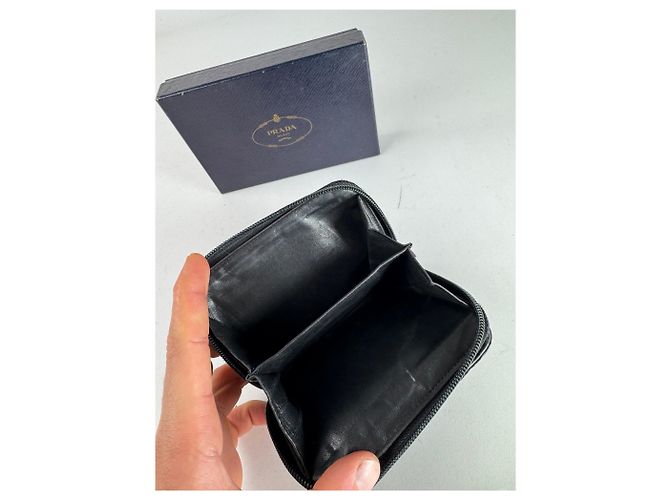 Vintage Prada Canvas Wallet Black - view 5