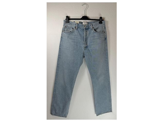 Agolde Jeans Rectos de Cintura Alta 90's Pinch Waist Azul - vista 2