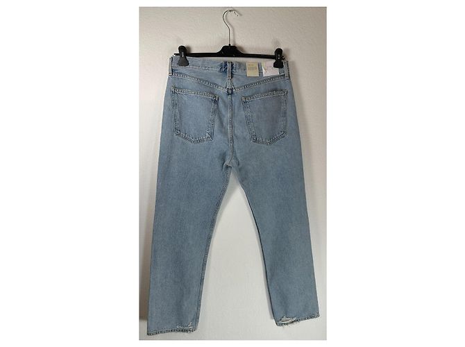 Agolde Jeans Rectos de Cintura Alta 90's Pinch Waist Azul - vista 3