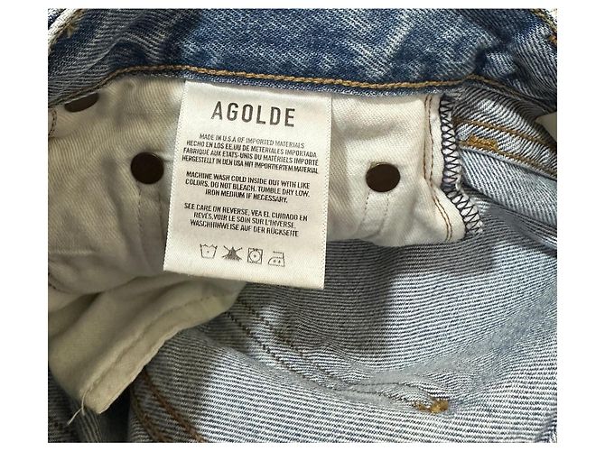 Agolde Jeans Pinch Waist de Cintura Alta Rectos Azul - vista 5