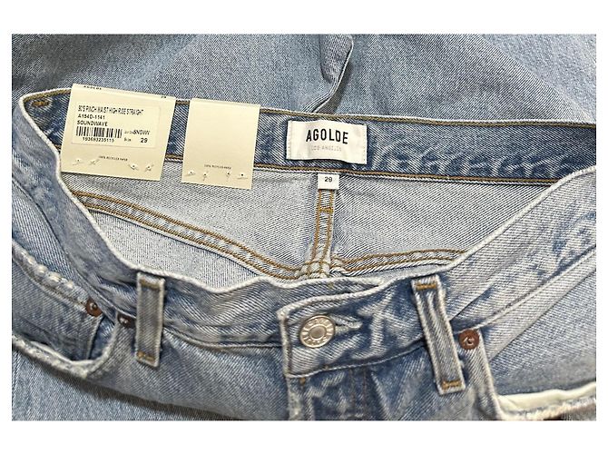 Agolde Jeans Pinch Waist de Cintura Alta Rectos Azul - vista 6