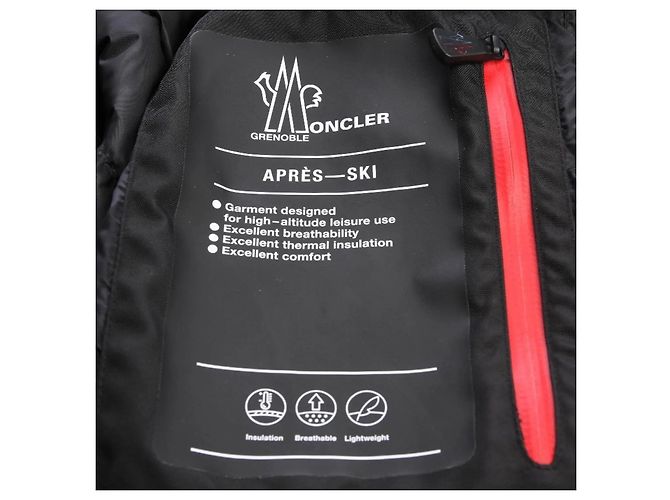 Moncler Grenoble Fiou Daunenjacke Schwarz - Ansicht 10