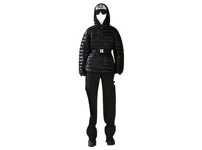 Moncler Grenoble Fiou Daunenjacke Schwarz - Ansicht 4