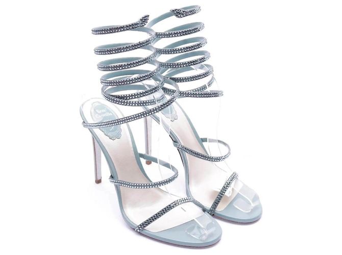 Sandali Rene Caovilla Super Cleo 105 Blu Pelle - vista 2