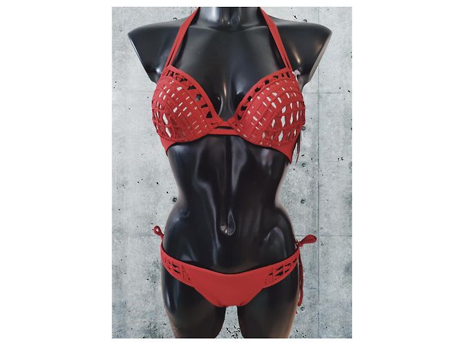 Nuevo bañador La Perla Red Ethno Soustache 40 Roja - vista 3