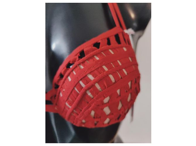 Nuevo bañador La Perla Red Ethno Soustache 40 Roja - vista 4