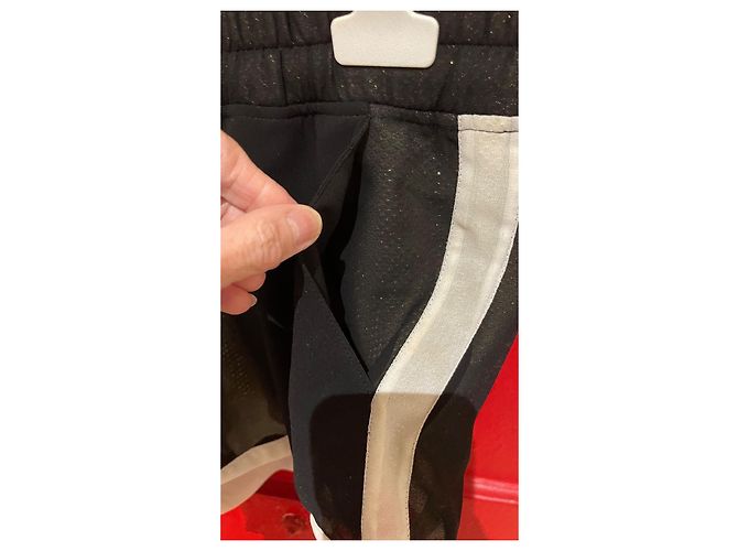Autre Marque Pantaloncini Silvian Heach Neri e Oro in Poliestere Nero D'oro - vista 6