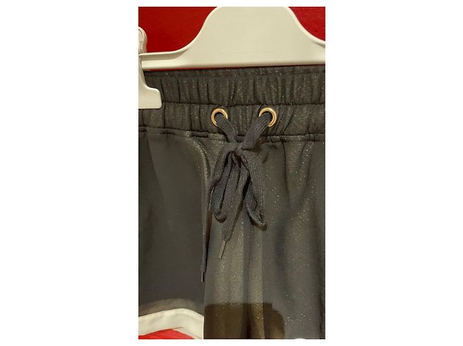 Autre Marque Pantaloncini Silvian Heach Neri e Oro in Poliestere Nero D'oro - vista 7