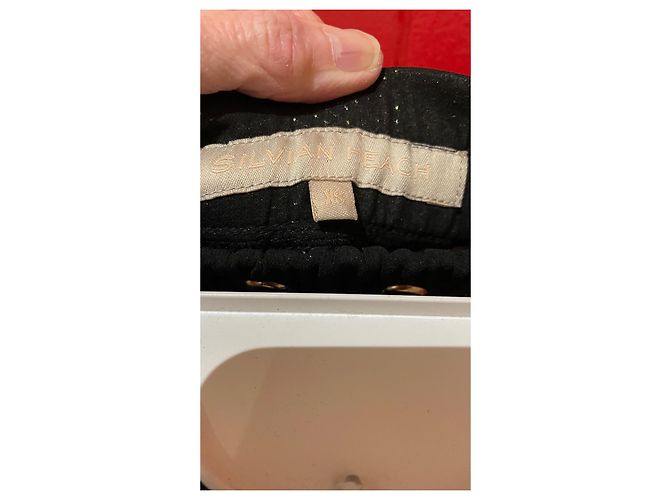 Autre Marque Pantaloncini Silvian Heach Neri e Oro in Poliestere Nero D'oro - vista 8