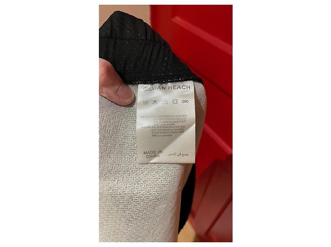 Autre Marque Pantaloncini Silvian Heach Neri e Oro in Poliestere Nero D'oro - vista 9