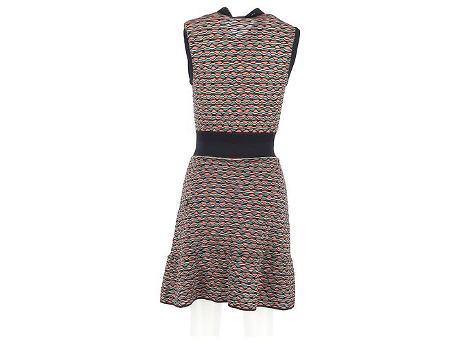 Missoni Patterned Buttoned Mini Dress in Multicolor Cotton Multiple colors - view 6
