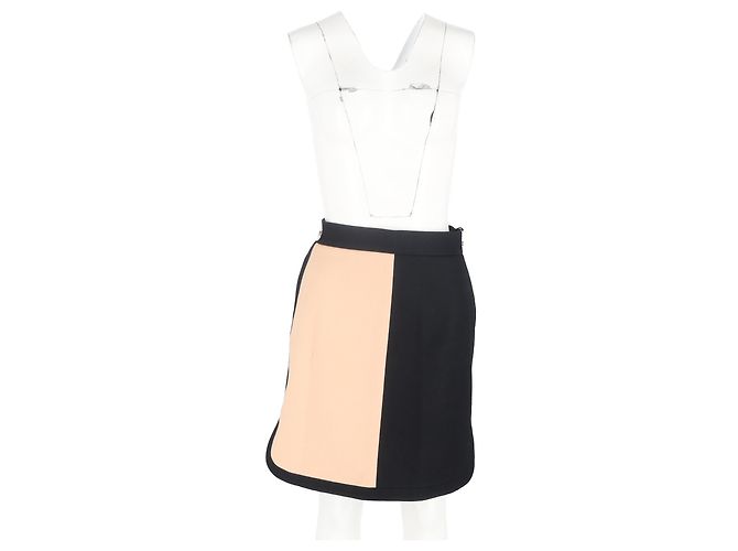 Gonna mini color-block Missoni in lana nera e nuda Nero - vista 4
