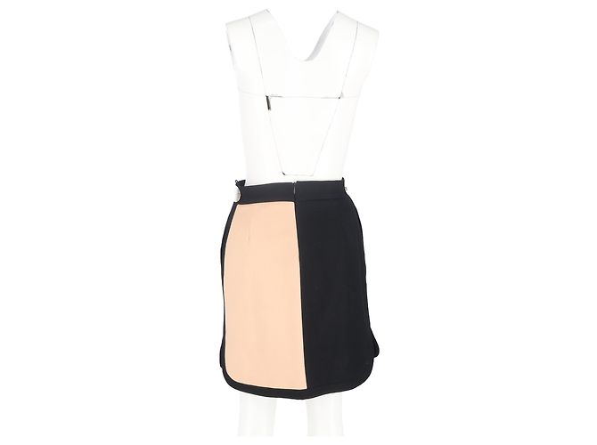 Gonna mini color-block Missoni in lana nera e nuda Nero - vista 6