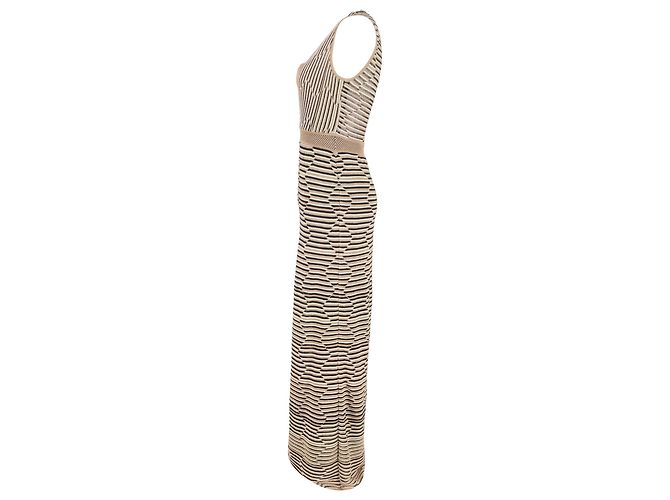 Vestido maxi estampado Missoni em viscose marrom Vermelho - vista 2