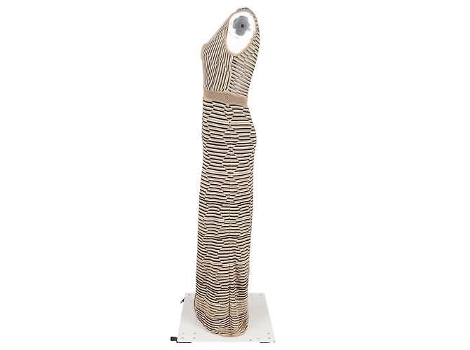 Vestido maxi estampado Missoni em viscose marrom Vermelho - vista 5
