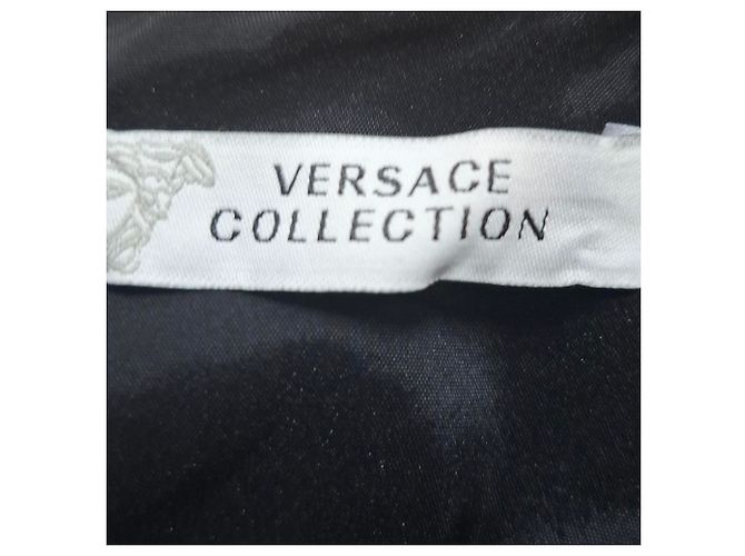 Vestido Mini Cady Impreso de la Colección Versace en Viscosa Negra Negro - vista 3