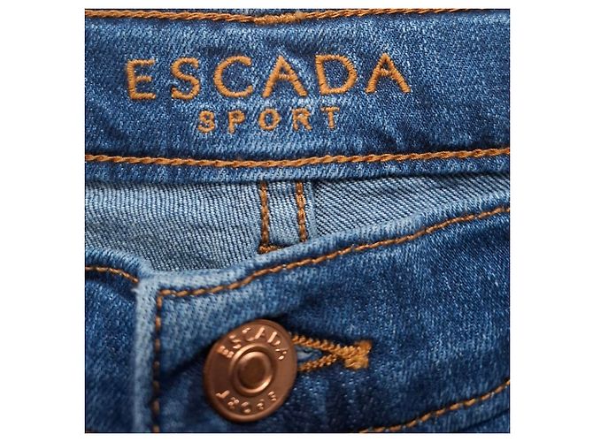 Jeans de pierna recta en denim azul de Escada Sport Azul claro - vista 3