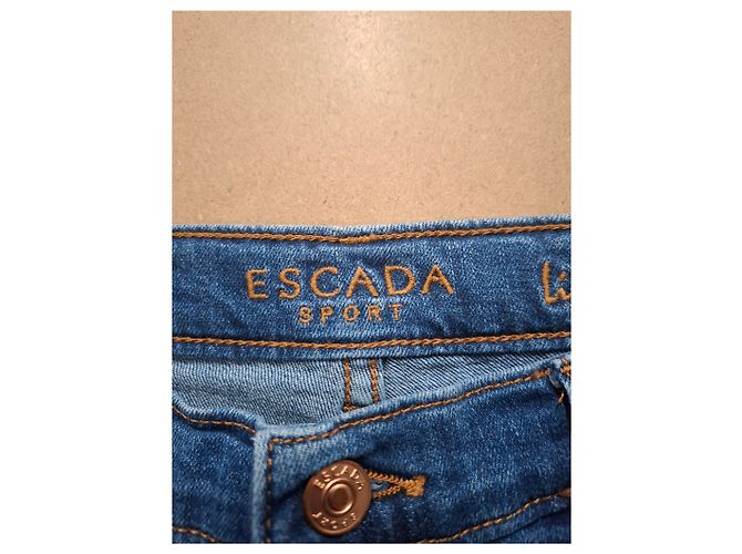 Jeans de pierna recta en denim azul de Escada Sport Azul claro - vista 6