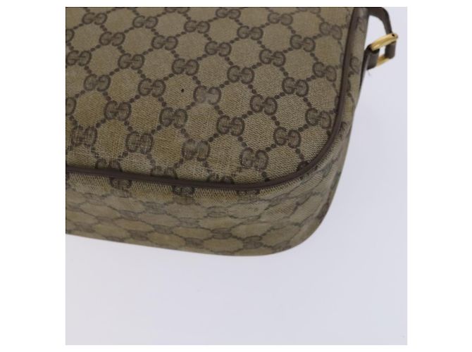GUCCI GG Supreme Web Sherry Line Bolsa PVC Bege Verde Vermelho 89 02 032 Auth EC919 - vista 16