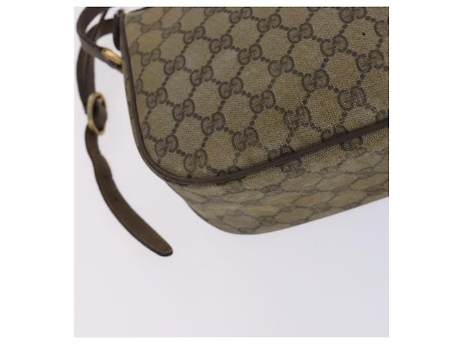 GUCCI GG Supreme Web Sherry Line Bolsa PVC Bege Verde Vermelho 89 02 032 Auth EC919 - vista 17