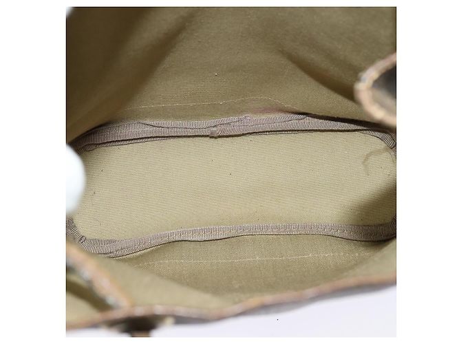 Borsa a spalla GUCCI GG Supreme in PVC beige Auth sw187 - vista 11