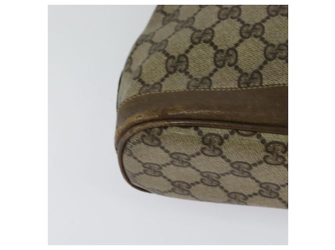 Borsa a spalla GUCCI GG Supreme in PVC beige Auth sw187 - vista 15