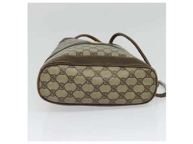 Borsa a spalla GUCCI GG Supreme in PVC beige Auth sw187 - vista 5