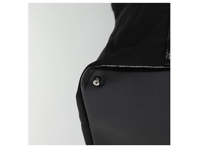 Sac à main en nylon noir GUCCI Bamboo 002 2854 0412 5 Auth EC436 - vue 15