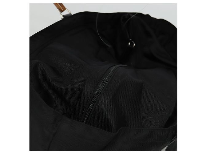 Sac à main en nylon noir GUCCI Bamboo 002 2854 0412 5 Auth EC436 - vue 6