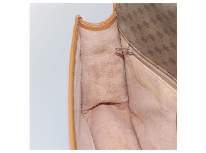 Gucci Borsa a spalla Micro GG Supreme in PVC marrone oro 001 116 0915 Auth BA991 D'oro - vista 20
