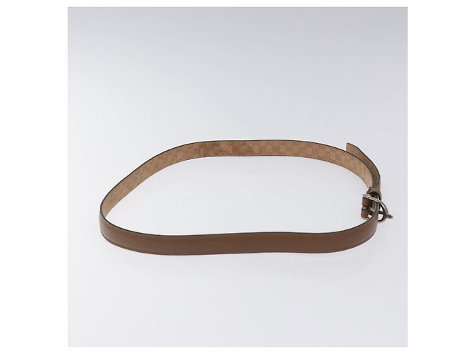 Cinturón GUCCI de cuero 42,9"" marrón Auth hk2326 Castaño - vista 5