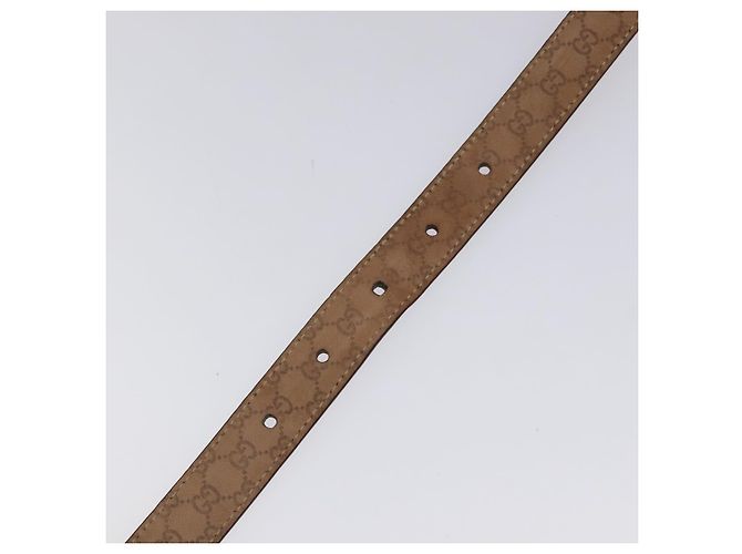 Cinturón GUCCI de cuero 42,9"" marrón Auth hk2326 Castaño - vista 9