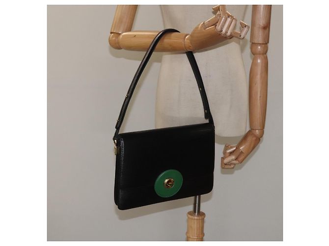 LOUIS VUITTON Epi Free Run Borsa a Spalla Verde Nero M52414 LV Auth sw178 - vista 24