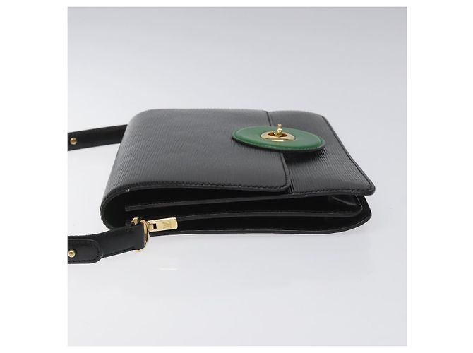 LOUIS VUITTON Epi Free Run Borsa a Spalla Verde Nero M52414 LV Auth sw178 - vista 4