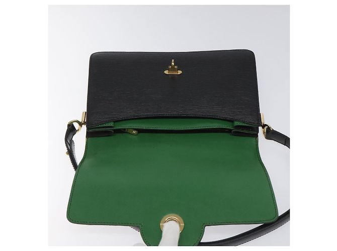 LOUIS VUITTON Epi Free Run Borsa a Spalla Verde Nero M52414 LV Auth sw178 - vista 9