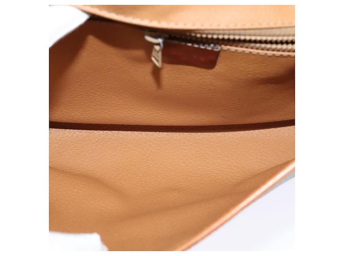 Céline Bolsa de ombro em lona Macadam CELINE em couro PVC marrom dourado Auth sw164 - vista 10
