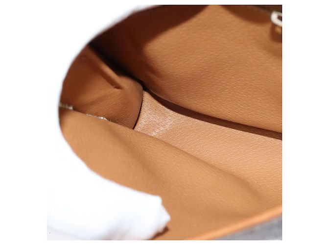Céline Bolsa de ombro em lona Macadam CELINE em couro PVC marrom dourado Auth sw164 - vista 20