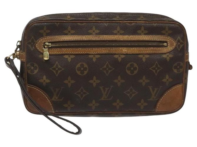 LOUIS VUITTON Monogram Marly Dragonne GM Sac Clutch M51825 LV Auth hk2292 Monogramme - vue 13